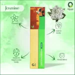 Orgoveda 100% Natural Luxury Fragrance Jasmine Incense Sticks – Pack of 50 sticks