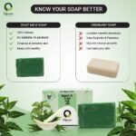 Orgoveda 100% Natural Handmade Neem & Tulsi Soap - 100g - Image 5