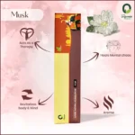 Orgoveda 100% Natural Luxury Fragrance Musk Incense Sticks – Pack of 50 sticks - Image 3