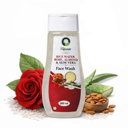 Rice Water, Rose, Almond & Aloe Vera Facewash 200ml