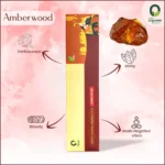 Orgoveda 100% Natural Luxury Fragrance Amberwood Incense Sticks – Pack of 50 sticks - Image 2
