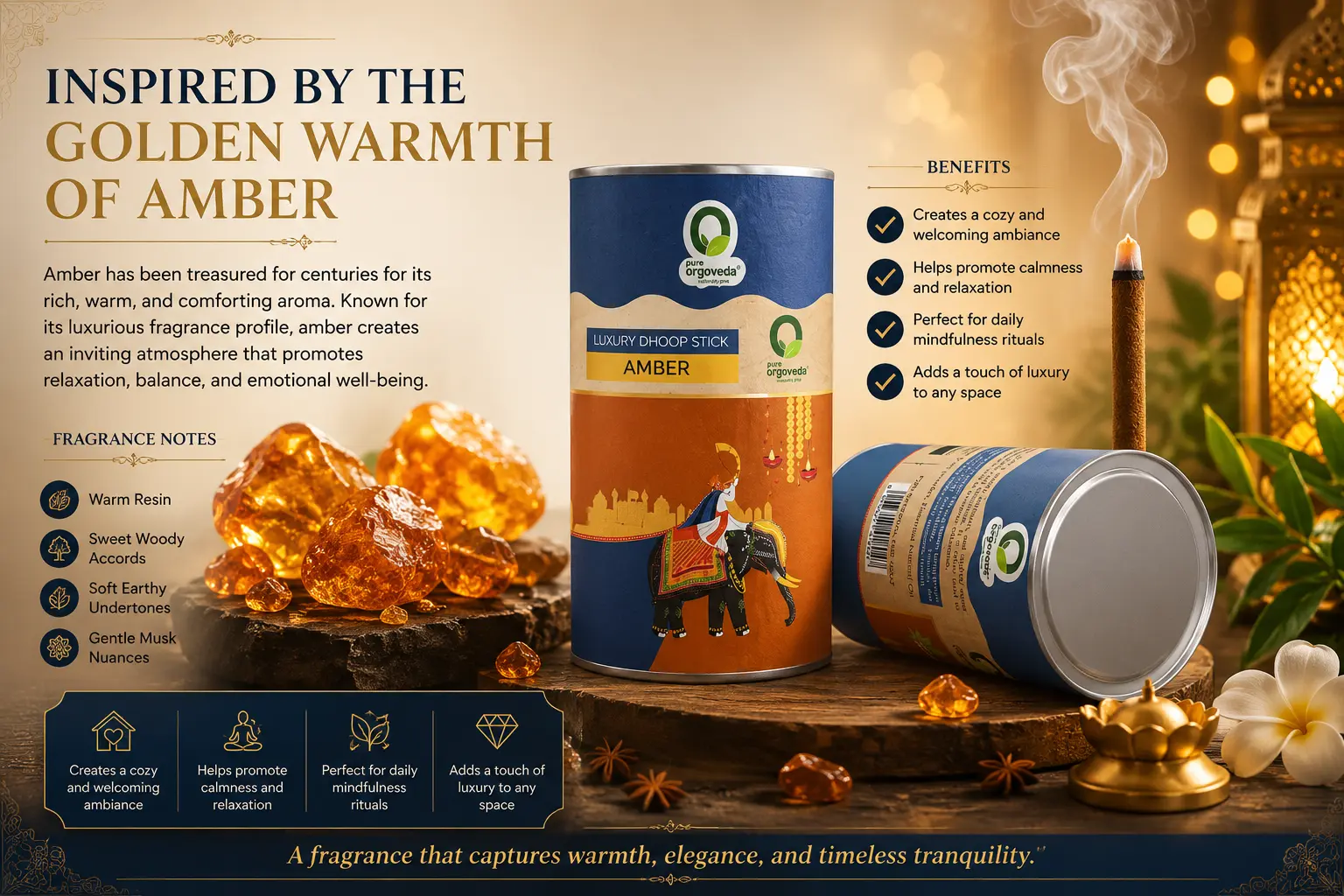 Amber Dhoop Sticks