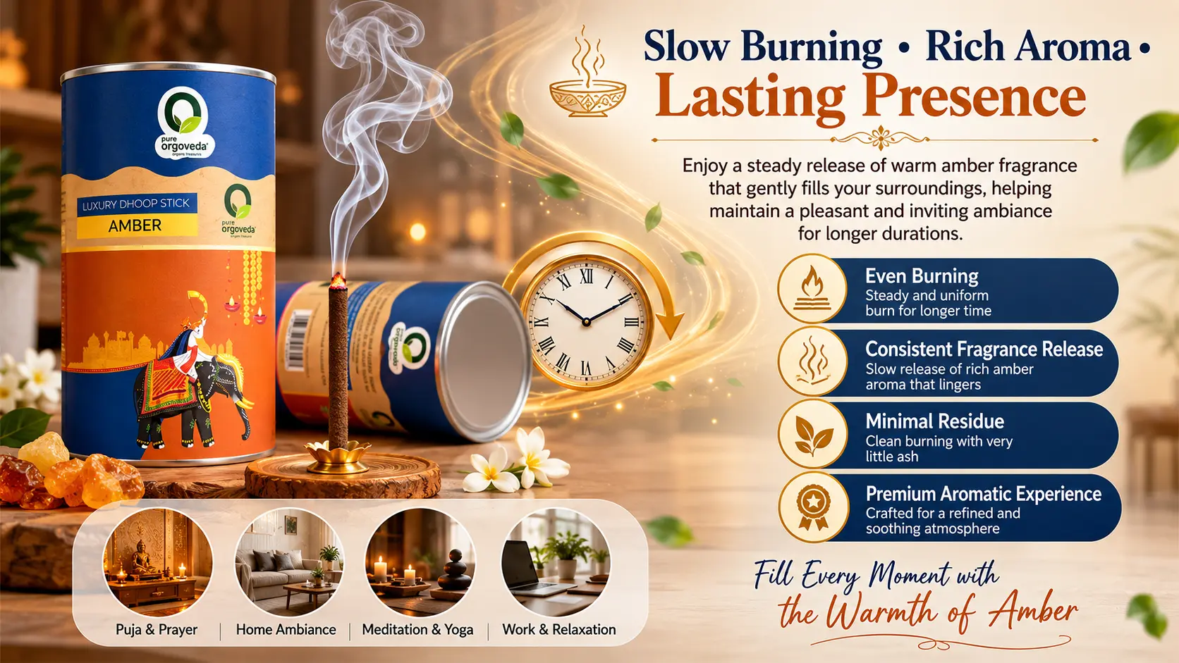 Amber Dhoop Sticks