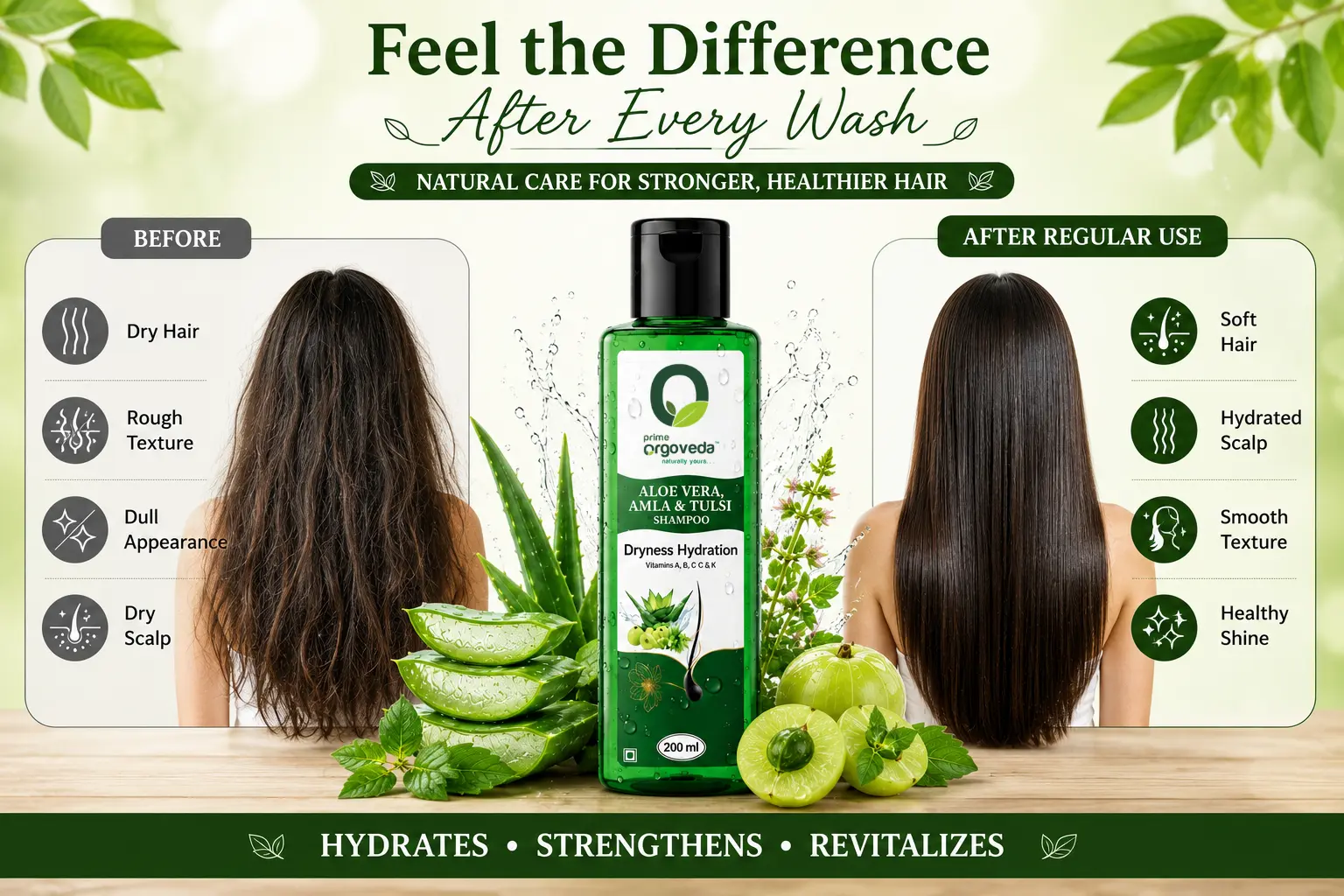 Amla Tulsi and Aloe Vera Shampoo