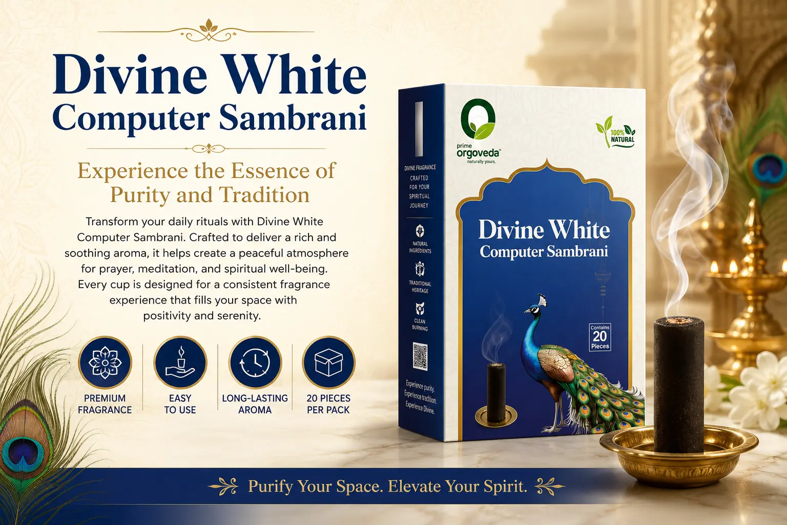 Divine White Computer Sambrani