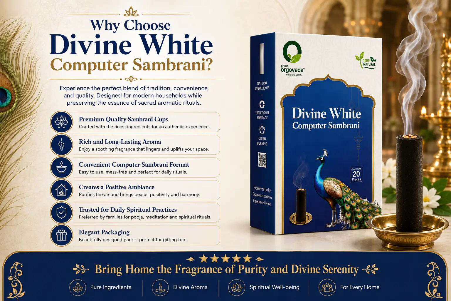 Divine White Computer Sambrani