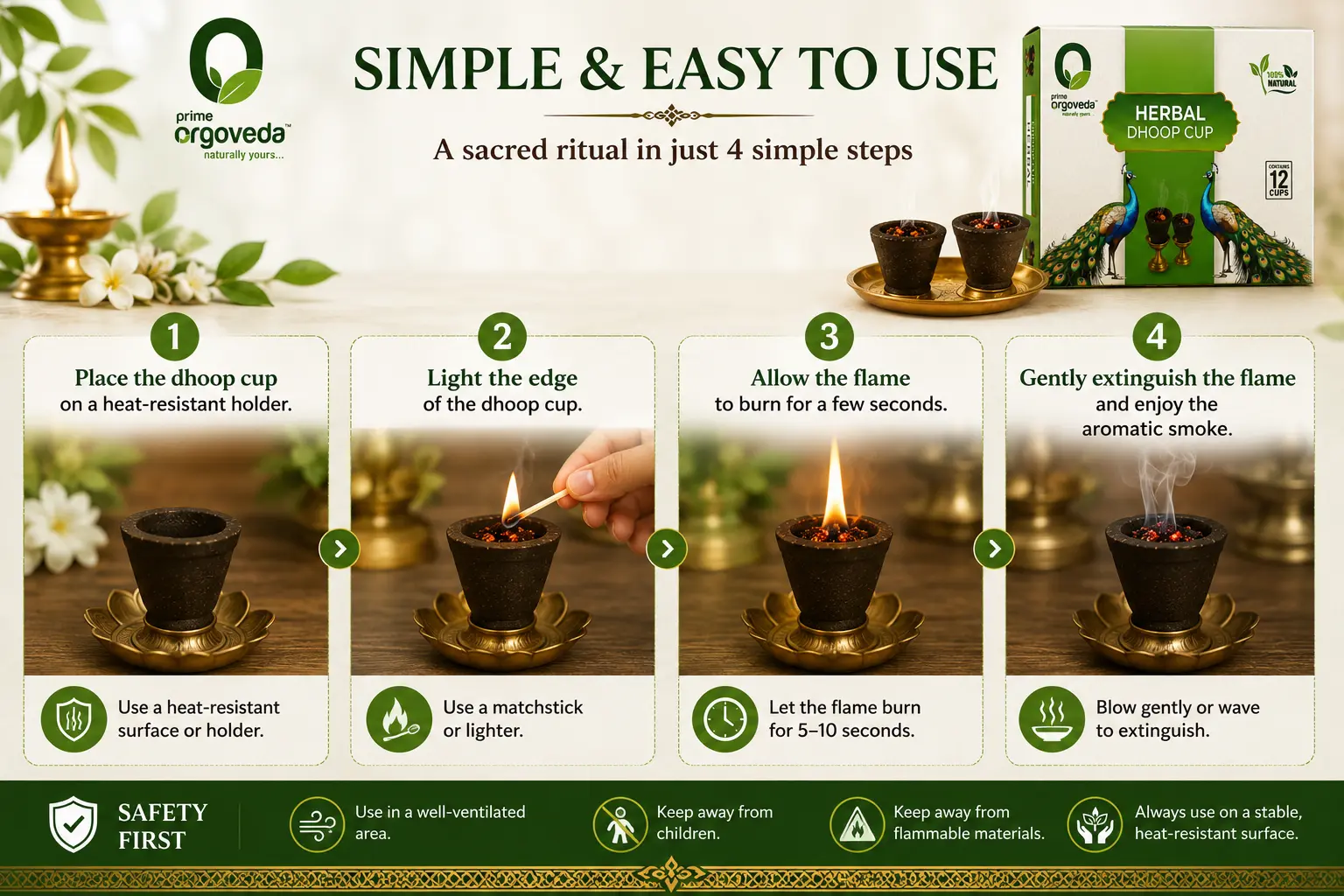 Herbal Dhoop Cups