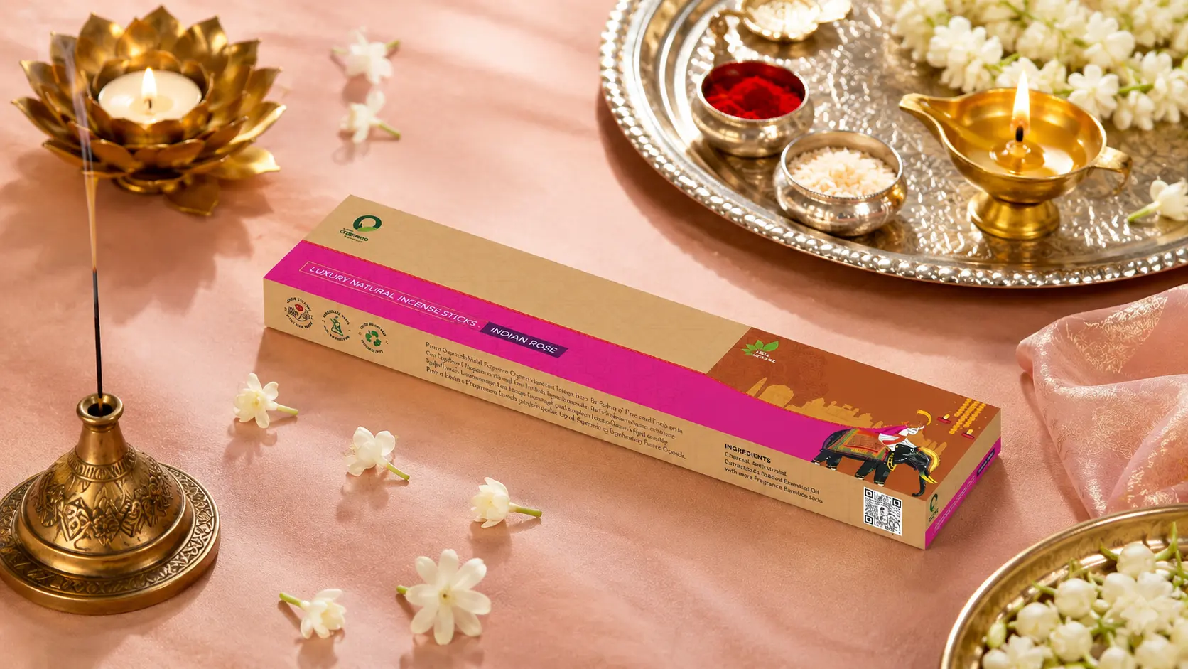 Indian Rose Agarbatti Incense Sticks