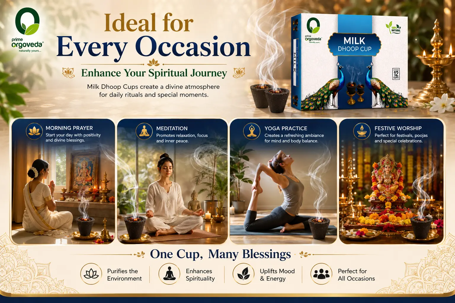 Milk Dhoop Cups