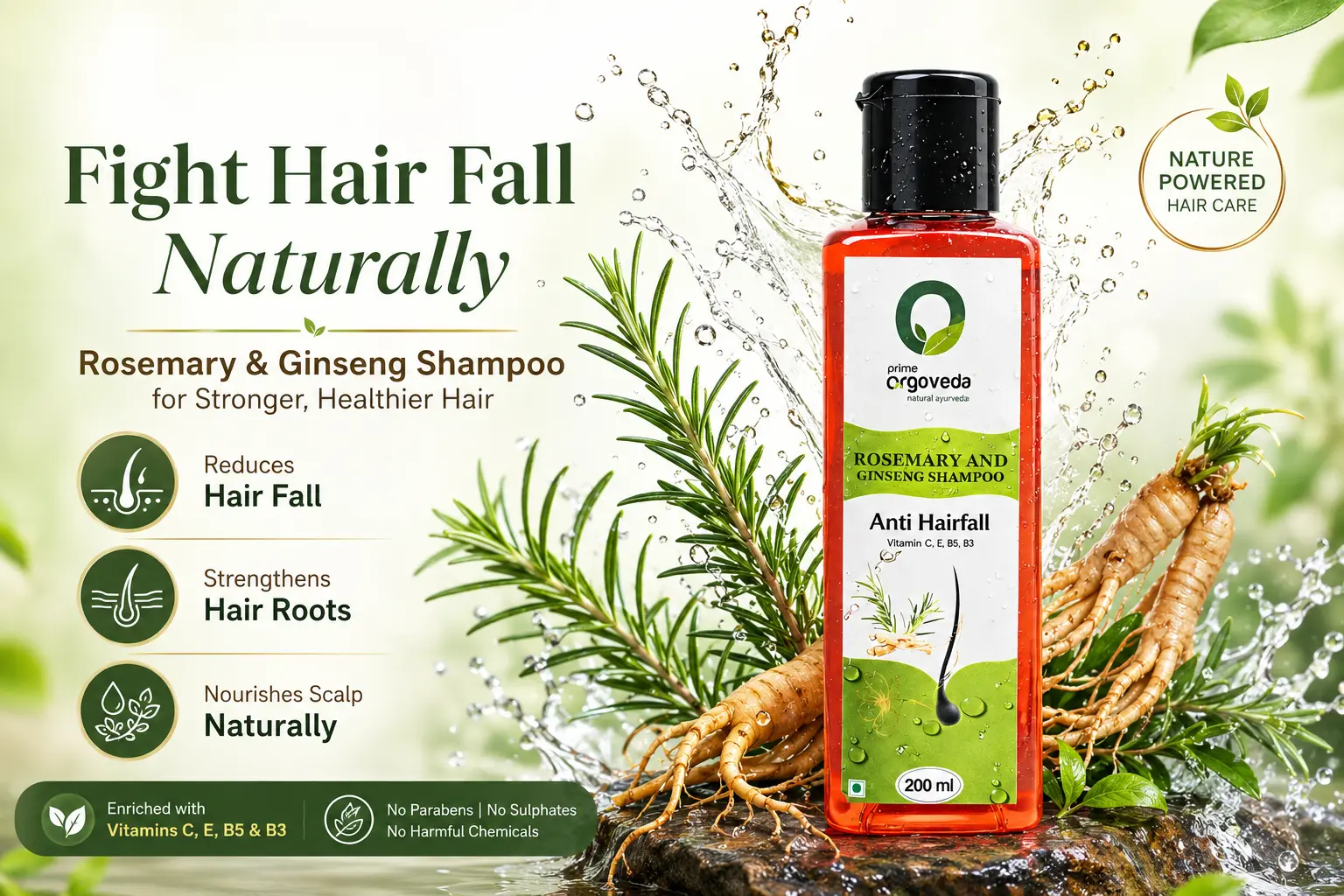 Rosemary and Ginseng Shampoo