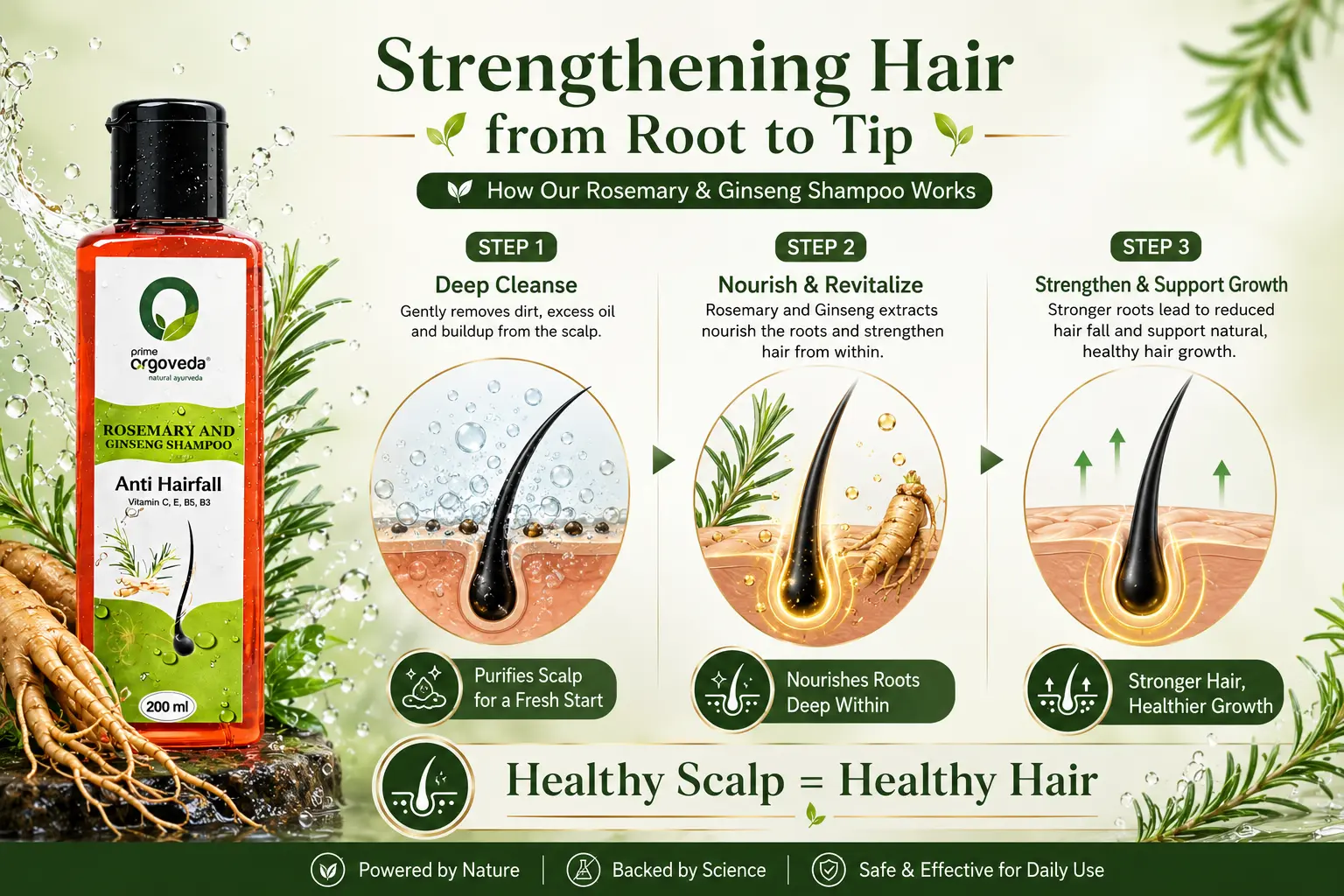 Rosemary and Ginseng Shampoo