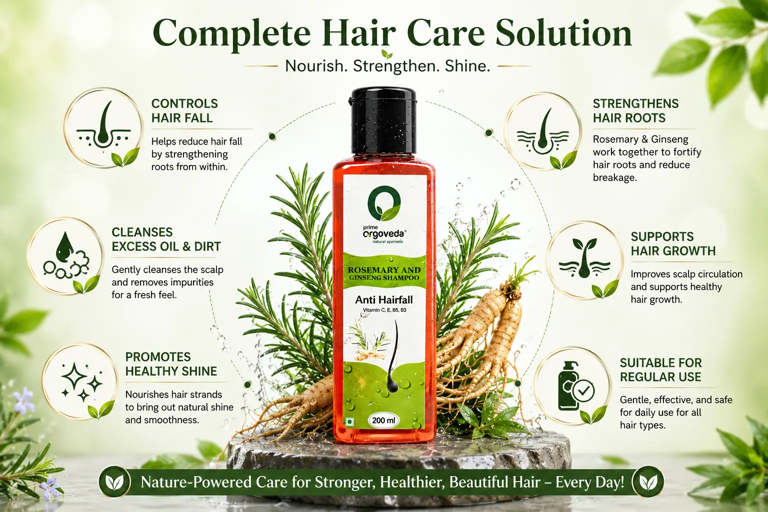 Rosemary and Ginseng Shampoo