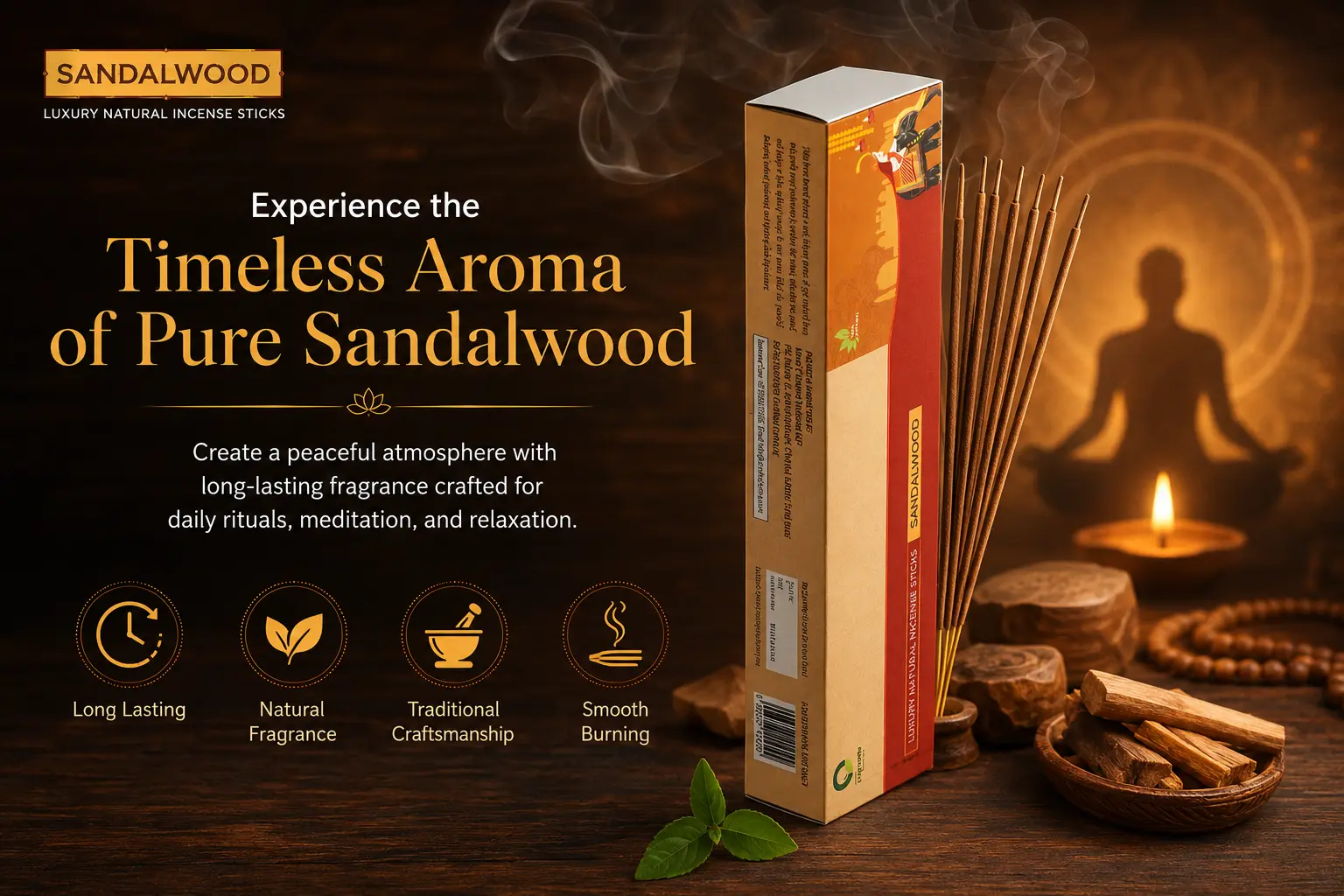 Sandalwood Agarbatti Incense Sticks