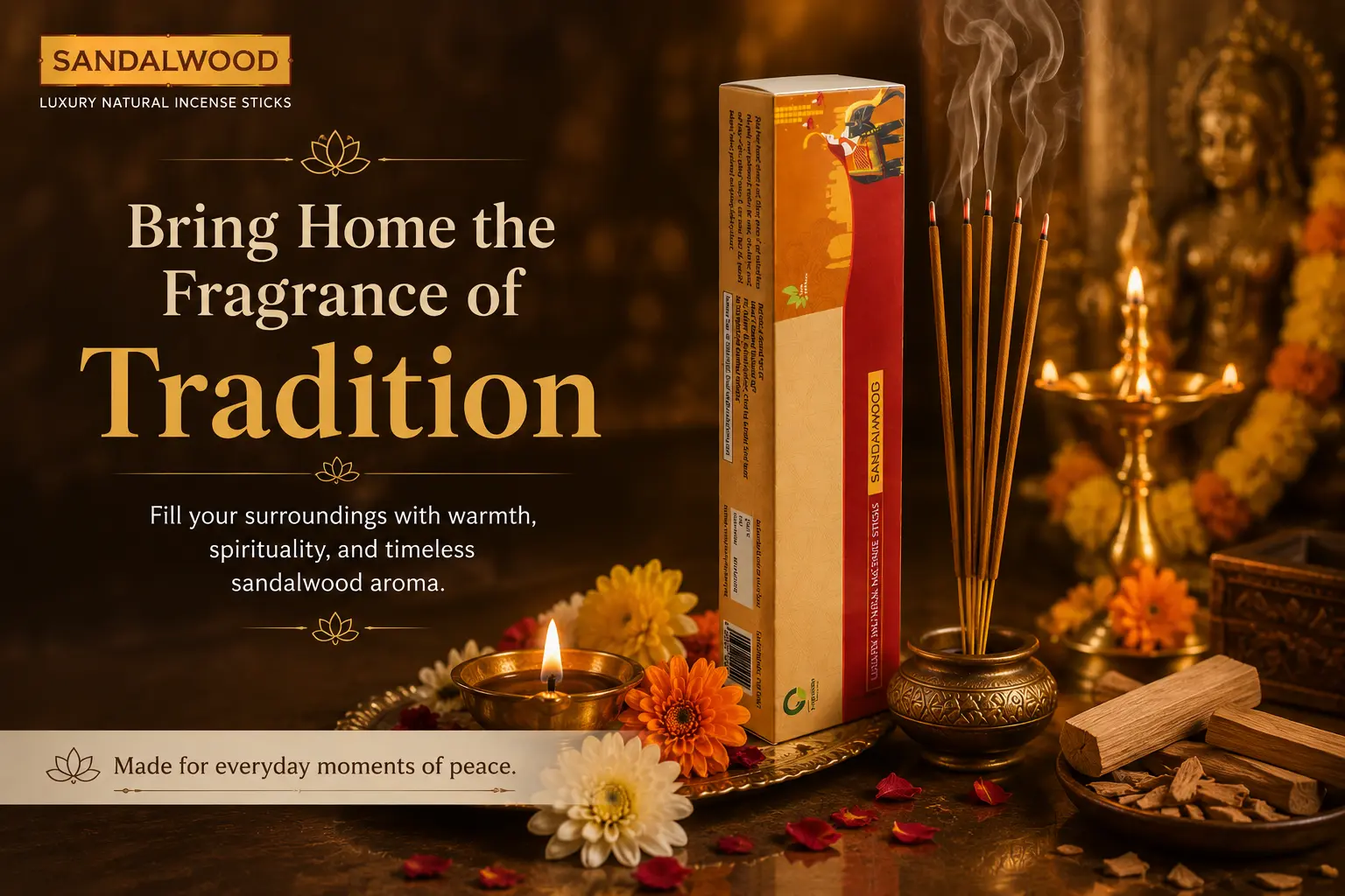 Sandalwood Agarbatti Incense Sticks