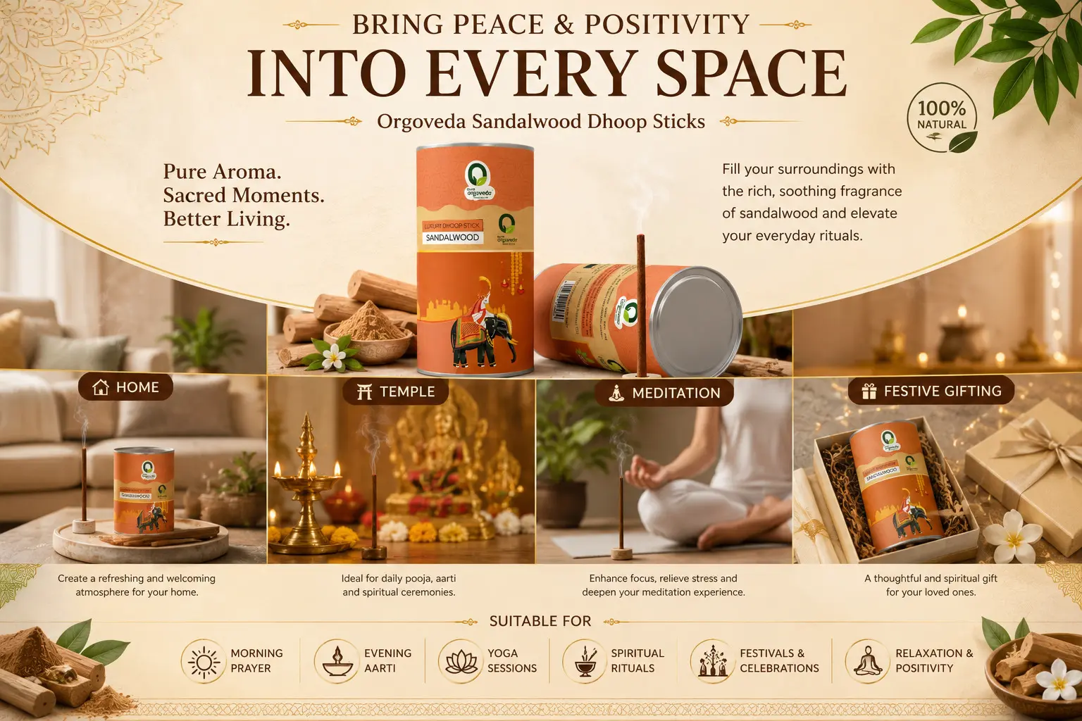 Sandalwood Dhoop Sticks