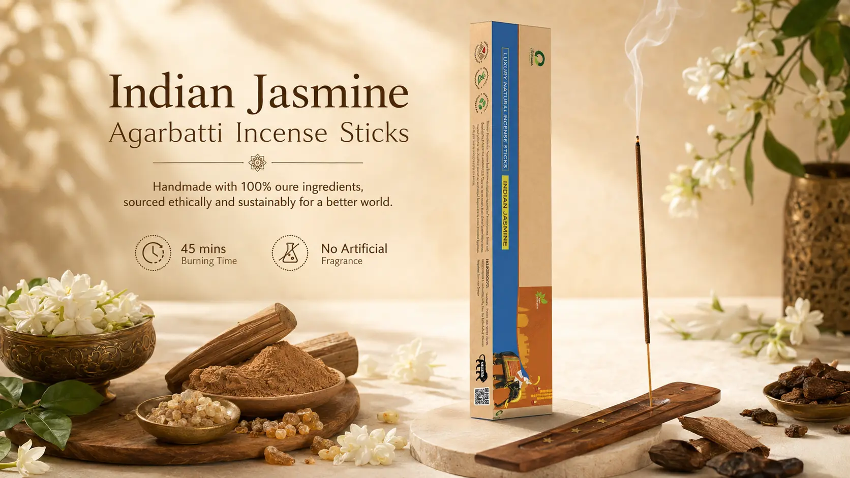Indian Jasmine Agarbatti Incense Sticks