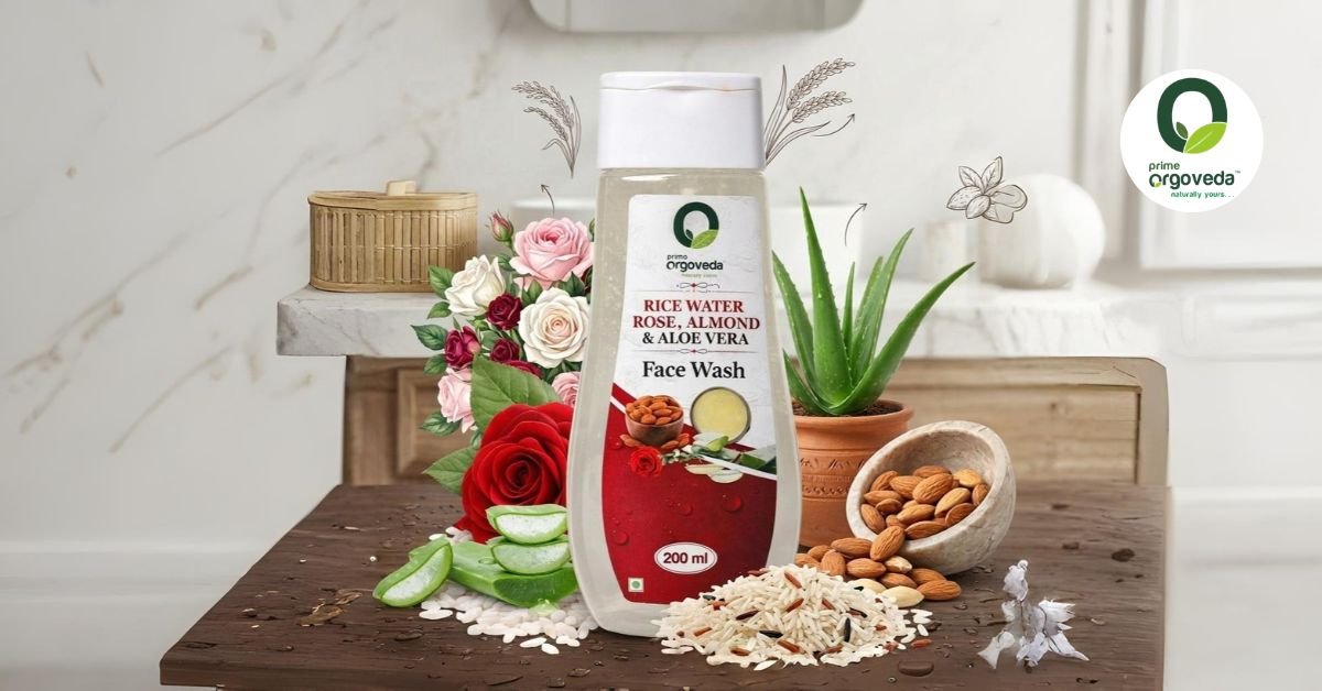 Rice Water, Rose, Almond & Aloe Vera Facewash