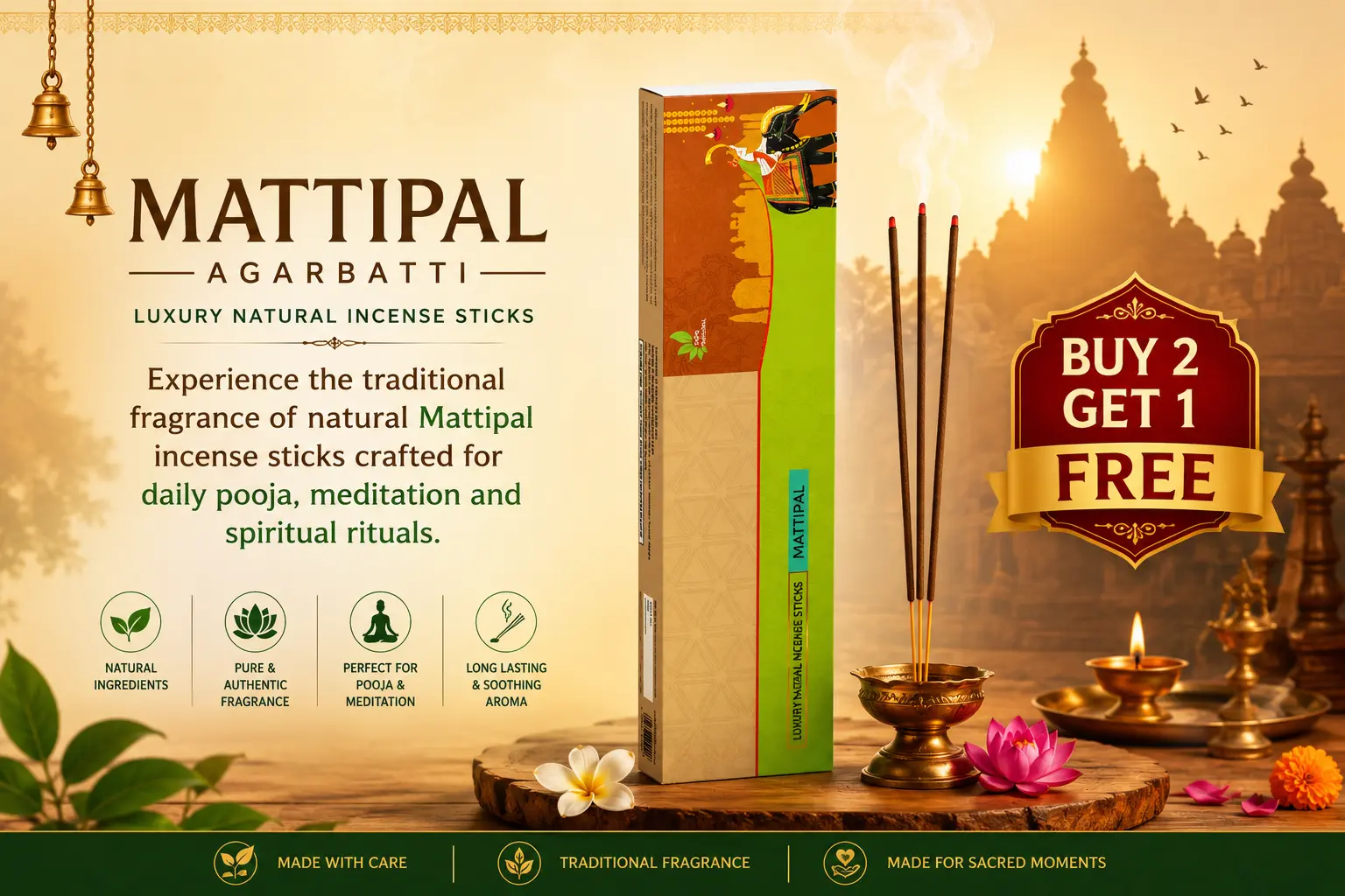 Mattipal Agarbatti Incense Sticks 