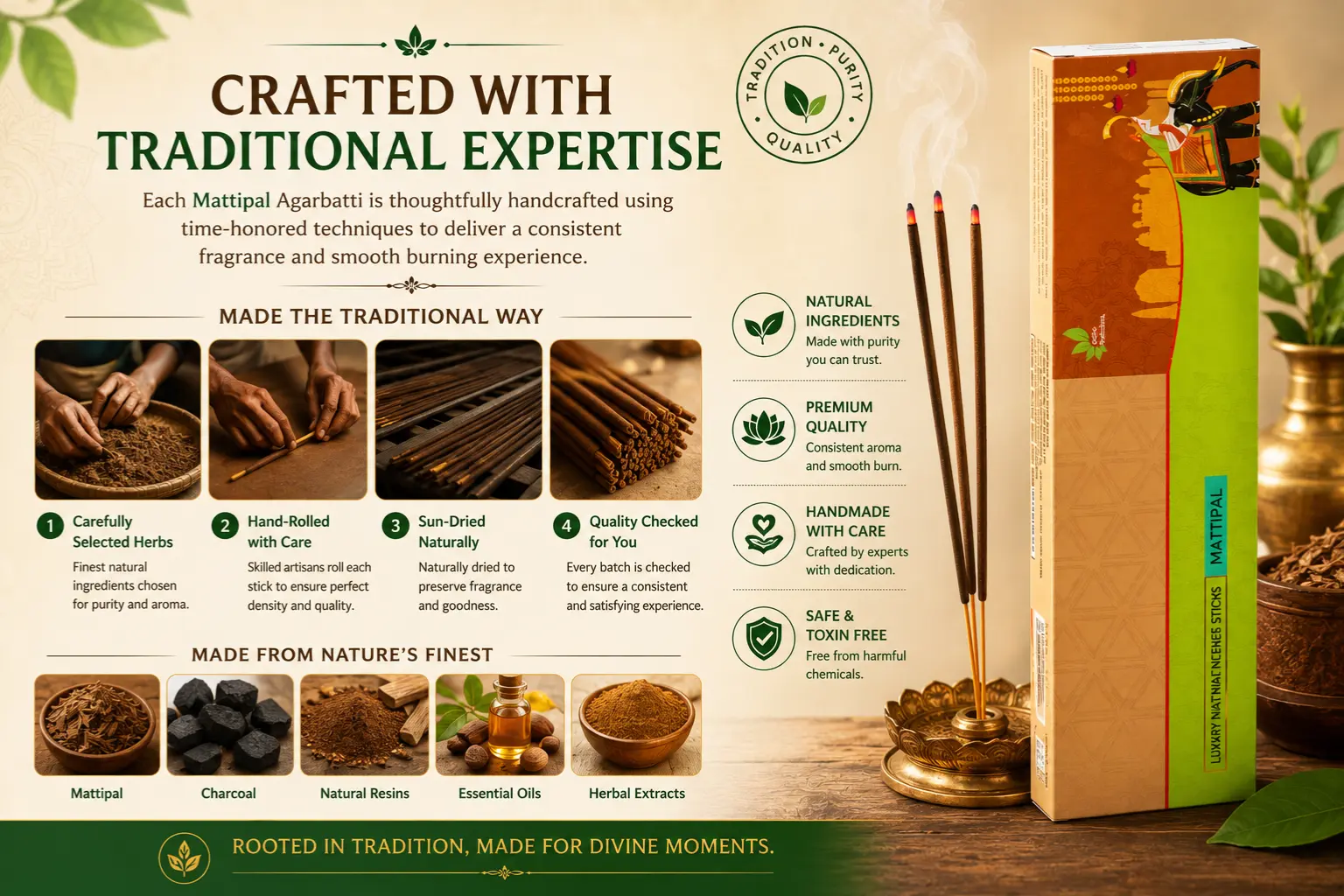 Mattipal Agarbatti Incense Sticks 