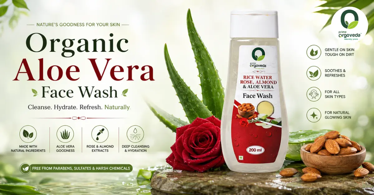 Organic Aloe Vera Face Wash