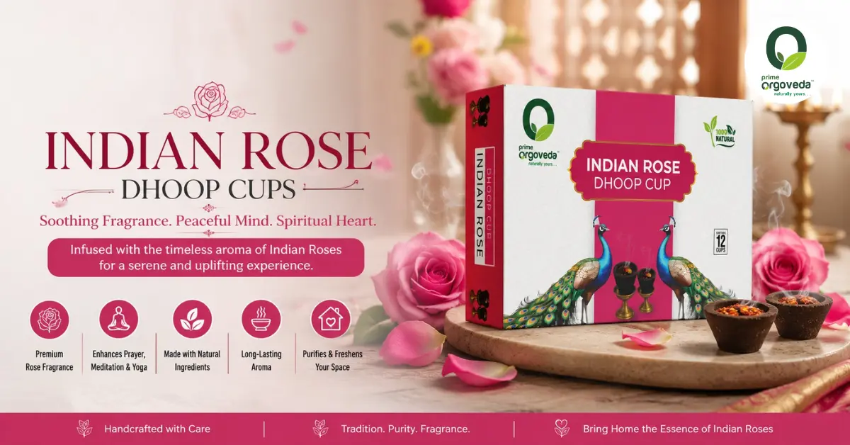 Indian Rose Dhoop Cups