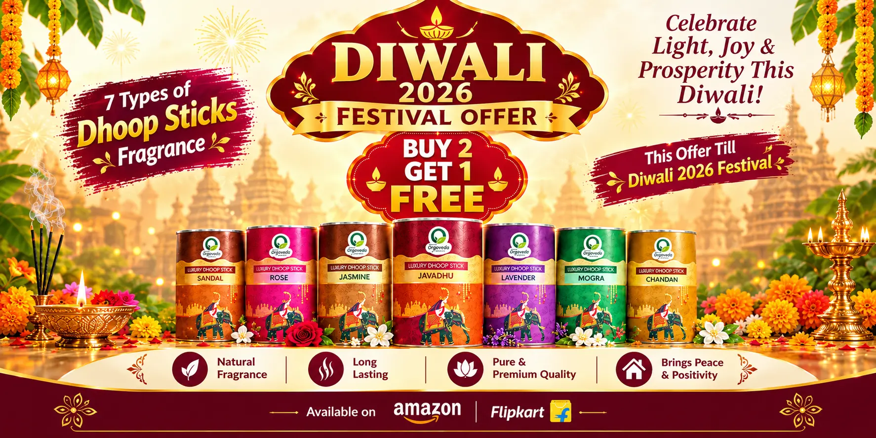 Diwali 2026 - Dhoop Sticks
